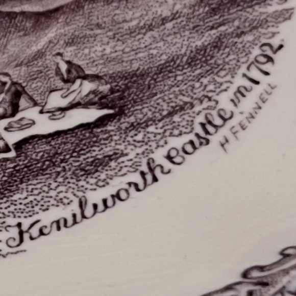 Old Britain Castles Lavender by Johnson Brothers Set of 6 Saucers Plates 5-3/4” - Picture 4 of 10